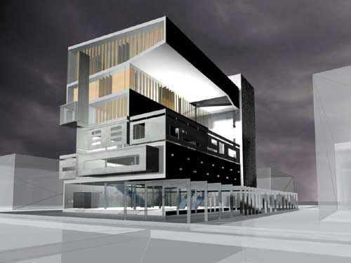 Proposed office building in Bangalore 2002