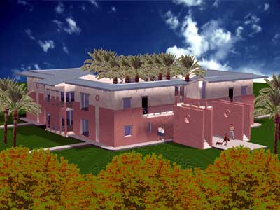 3-D model of the new to be Habitat settlement