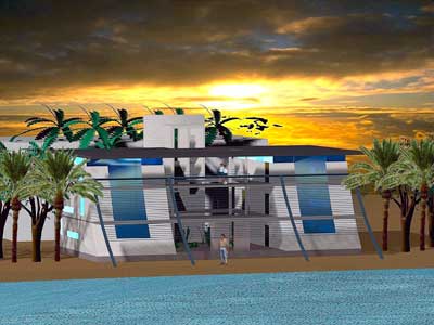 3-D model of the TownHall Annex buidling