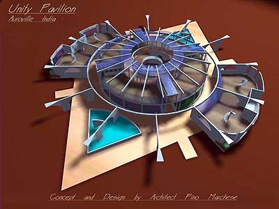 3-D model of a first Unity Pavilion design
