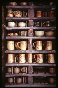 The kiln has just been opened