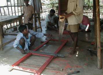 The New Dawn wood workshop in Kottakarai