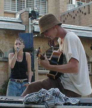 Fanny performing with her brother Julian