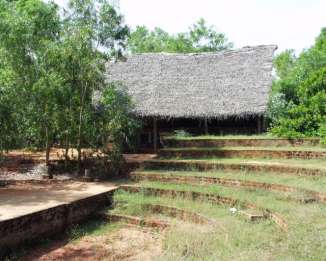 View of the Kalabhumi amphitheatre and the music studio