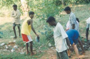 Cleaning up the rubbish