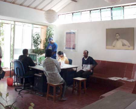 The cash counter at Auroville's Central Fund