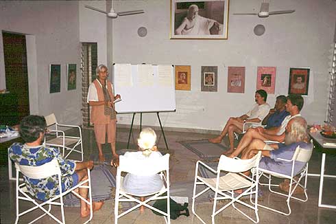Class with Shraddhavan in the hall