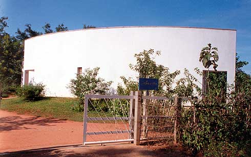 The presently main building seen from the entrance