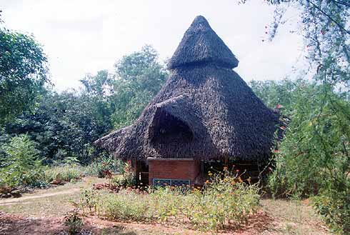The temporary shelter - outside