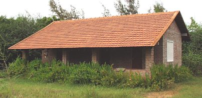 Student facilities in one of the Auroville farms