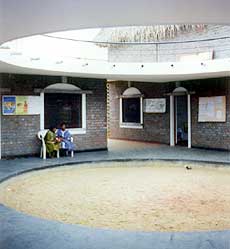 The much praised open central space..
