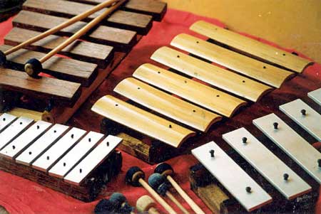 Bamboo instruments from tongue-drums to shakers, from string boxes to xylophones and even flutes..