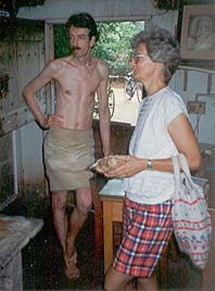 Otto, here with Ellen, in the early eighties, Kottakarai