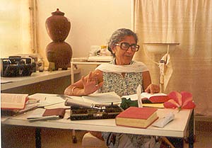 Dr. Kamla in the Multipurpose Health Centre, Certitude, 1979