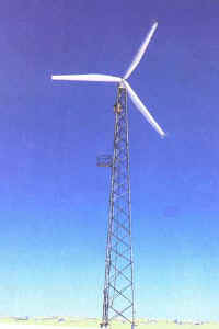 Windmill at the Atlantic Wind Test Site,  Sagar Island.