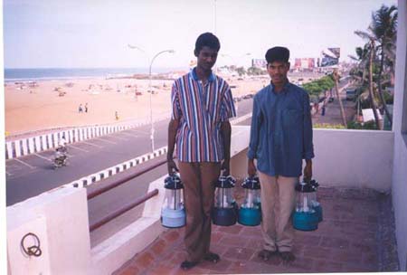 The boys who run the Chennai lighting scheme
