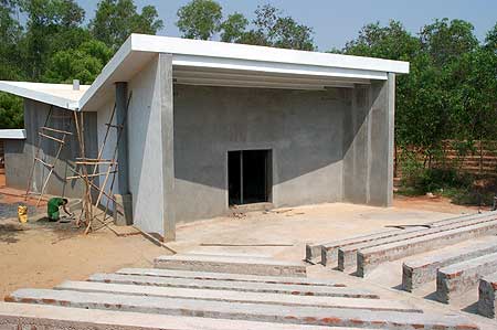 The back entrance and part of the amphitheatre