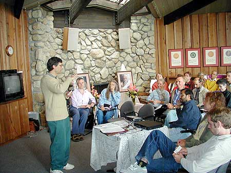 A typical AVI meeting session, taken at this year's conference in USA, July '02