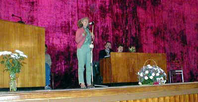 Bhaga during one of the presentations