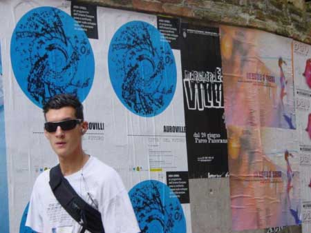 Poster in the streets of Paris announcing the exhibition