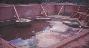 Waster water recycling plant during construction