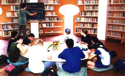Vladimir teaching Sanskrit in Centre for Further Learning