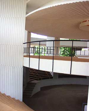 Interior of the future restaurant, presently used at times for exhibitions or gatherings
