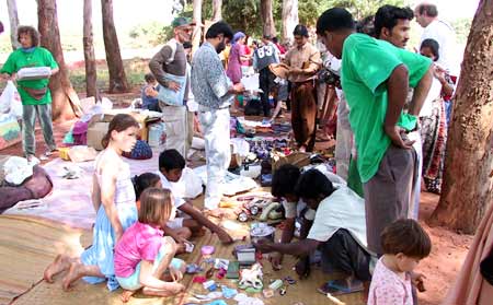Kids and all kinds of goodies, no fleas..