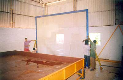 The 4 x 3.6 mtr silk-screen frame (largest in the world?)