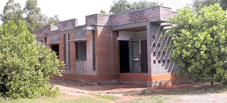 exterior of the houses